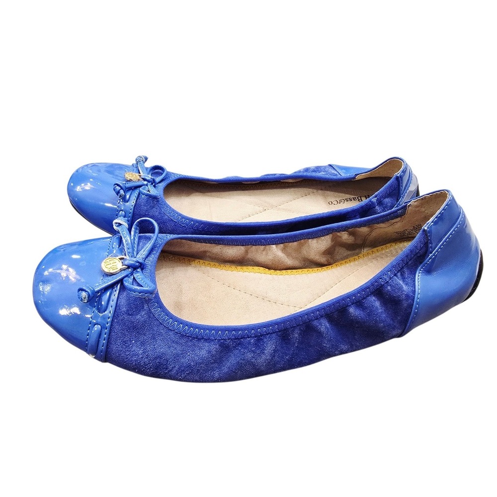 Blue Ballet Flats Size 8.5 Y2k Balletcore Coquette Preppy Classic Parisian